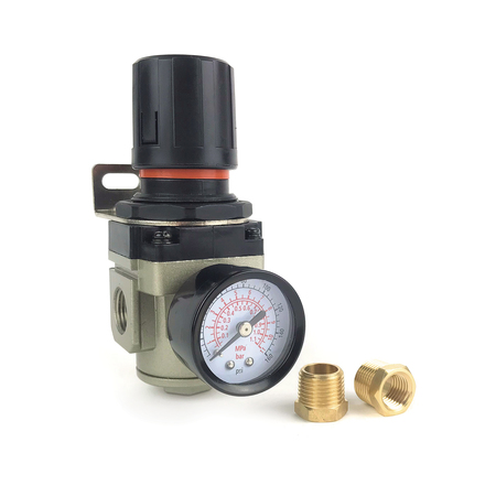 Primefit 3/8" Intermediate Air Regulator w/Gauge R3802G